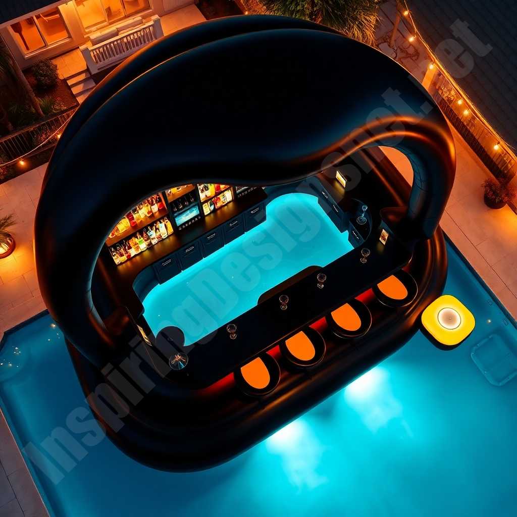 Inflatable Pool Bar