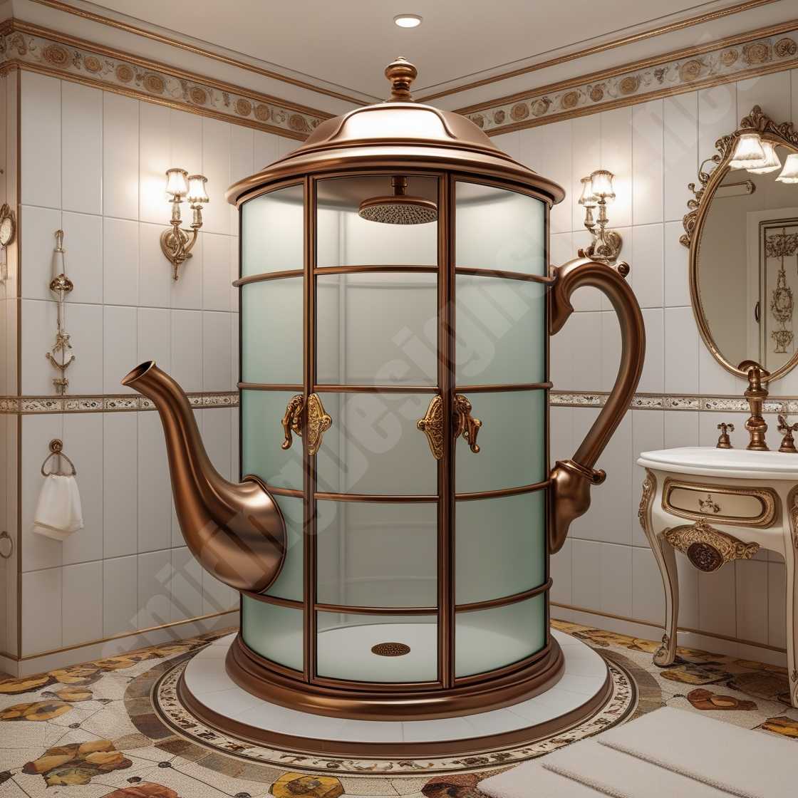 Teapot Shaped Shower