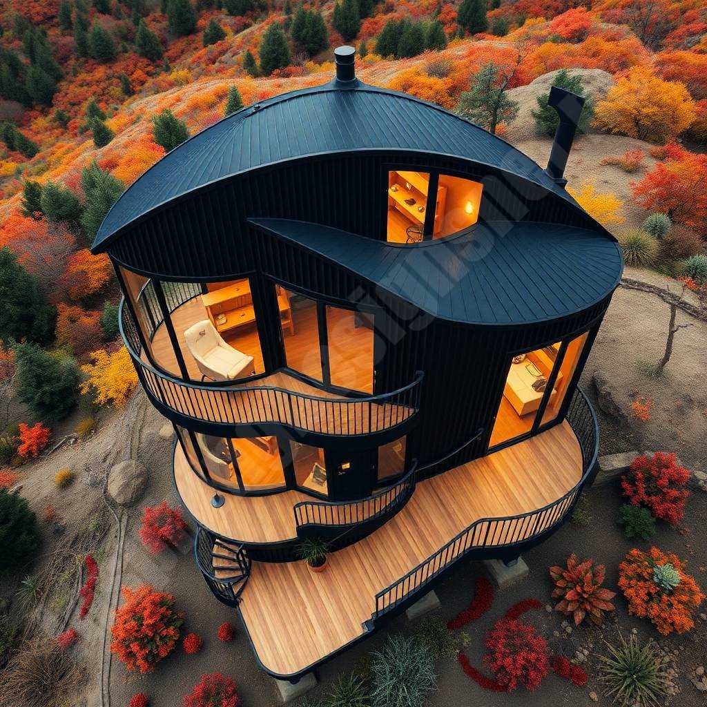 Sustainable and Stylish: The Potential of Tiered Tiny Homes Tiered Tiny Home