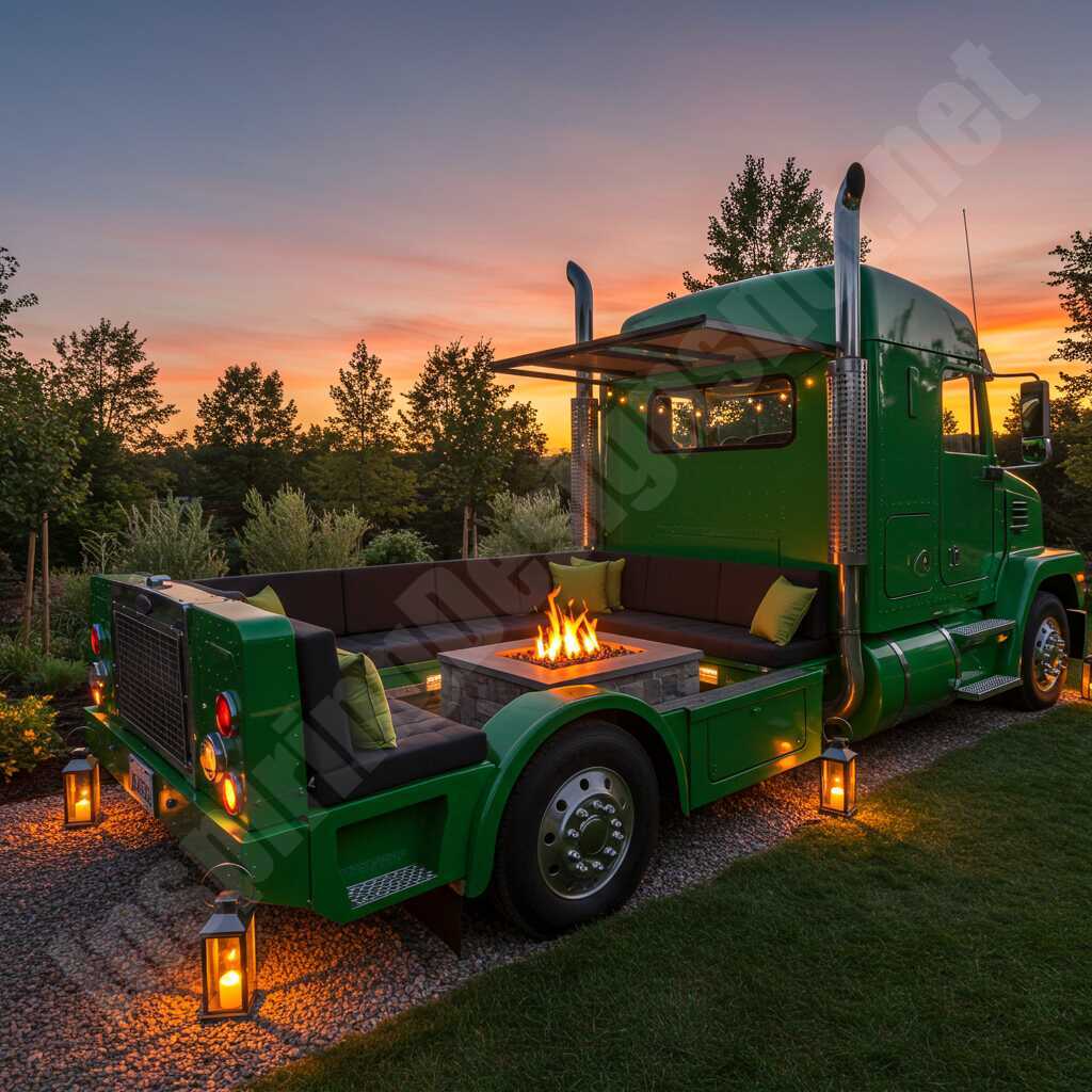 Semi Truck Conversation Sofa