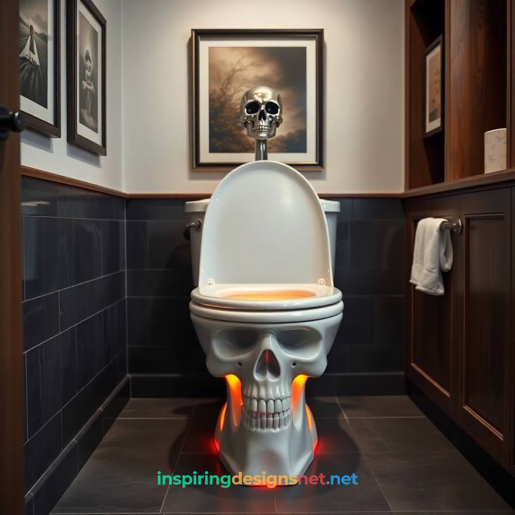 Skull Shaped Toilet