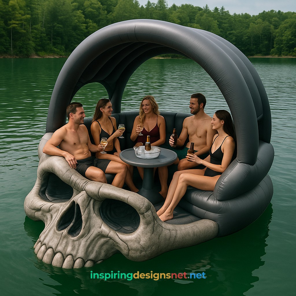 Inflatable Skull Lake Float