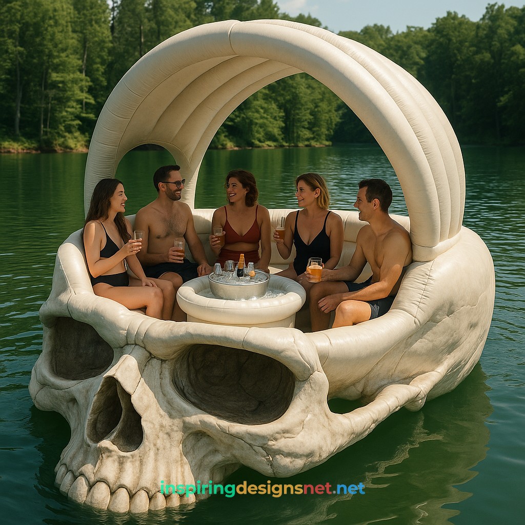 Inflatable Skull Lake Float