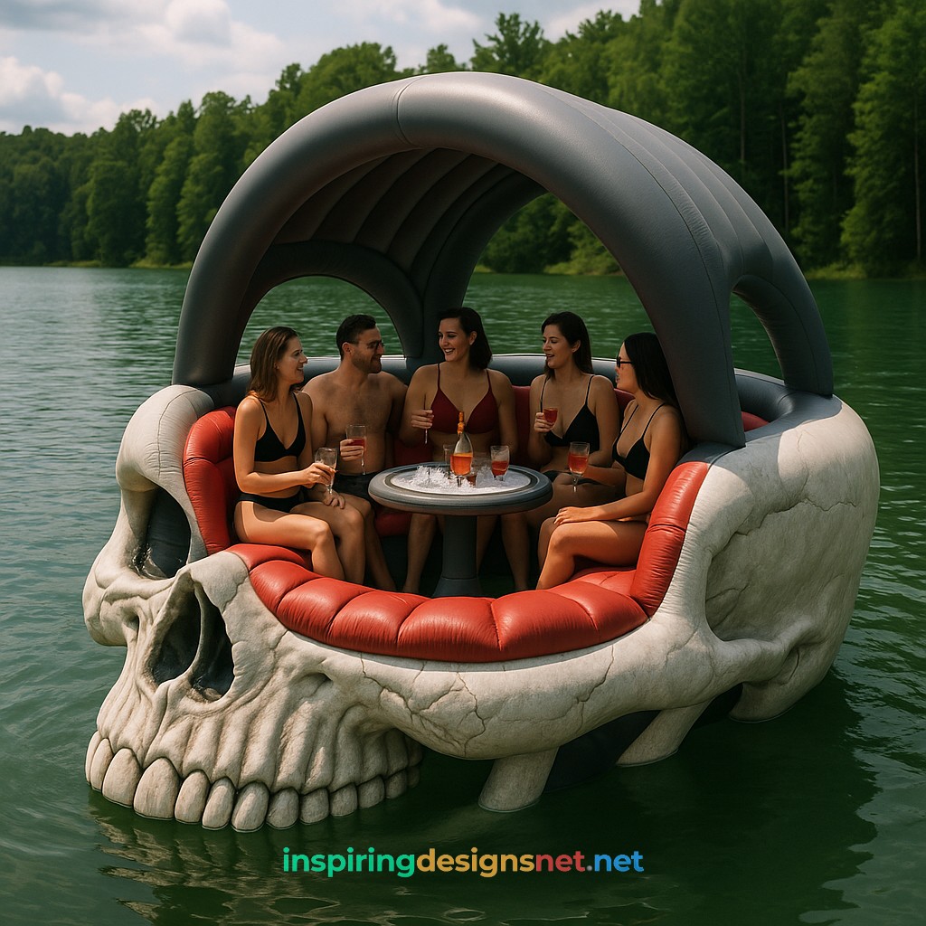 Inflatable Skull Lake Float