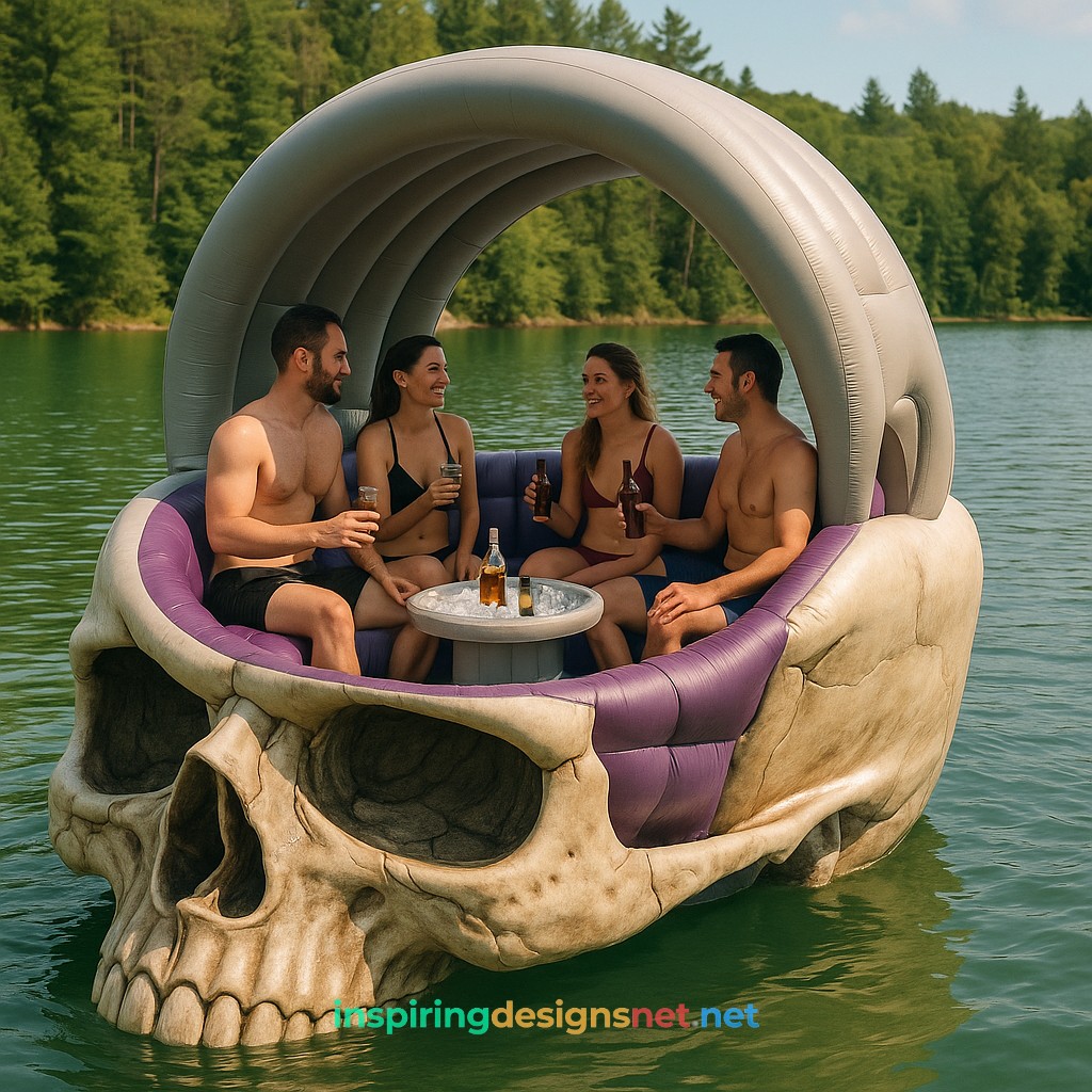 Inflatable Skull Lake Float