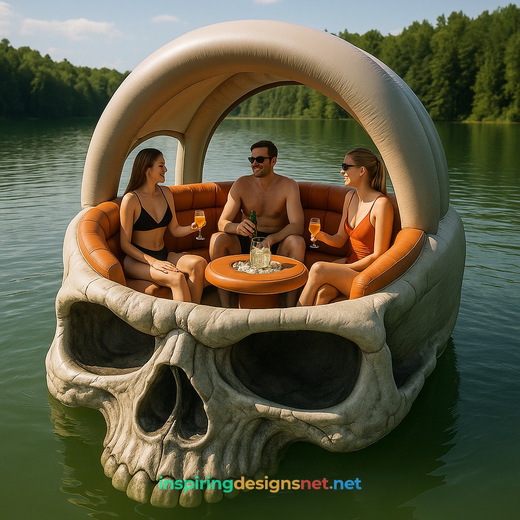 Inflatable Skull Lake Float