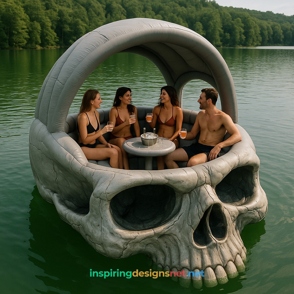 Inflatable Skull Lake Float