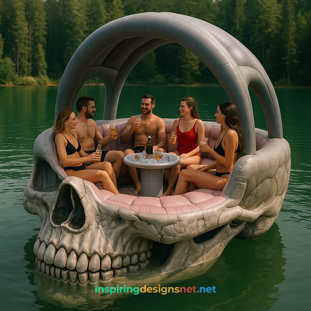 Inflatable Skull Lake Float