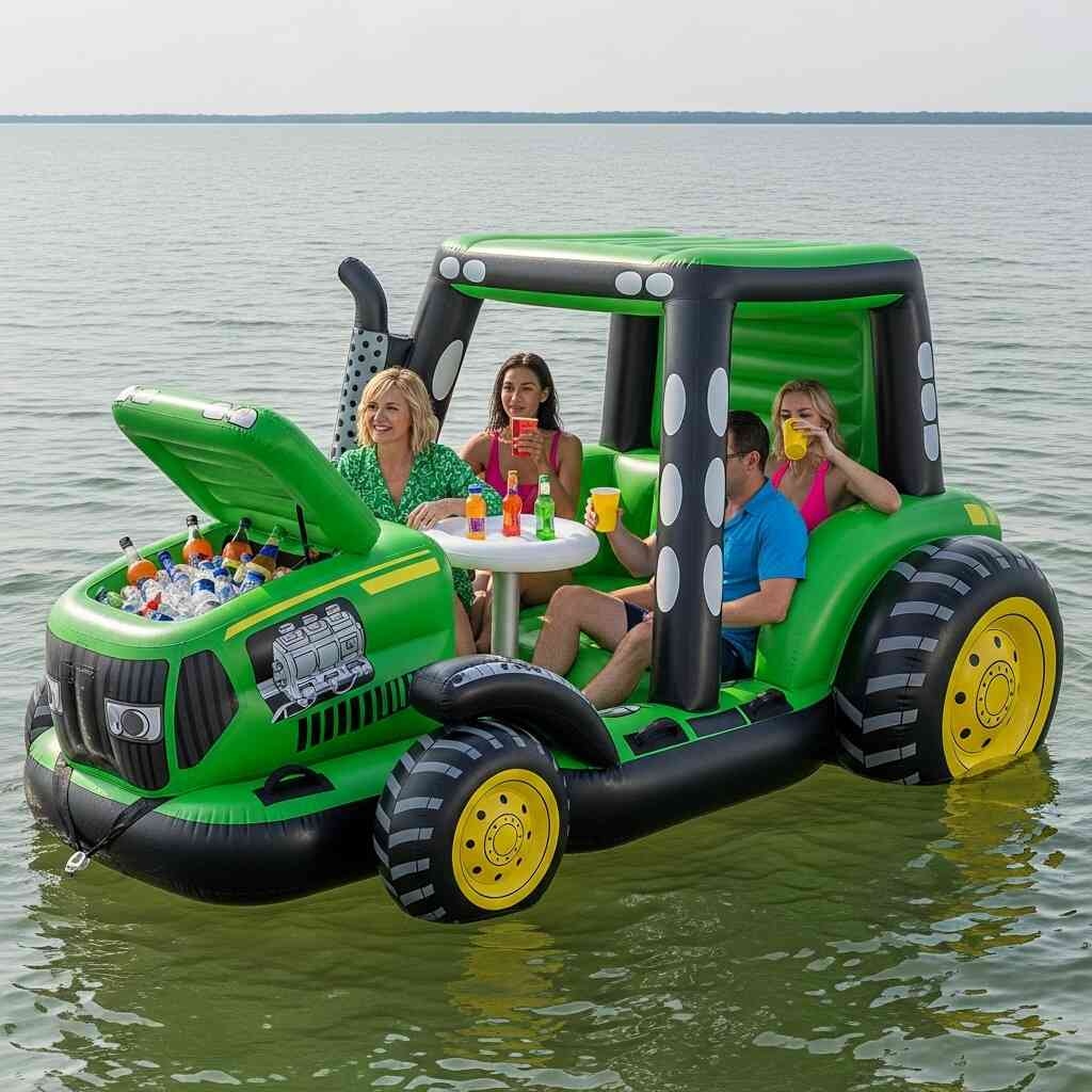 Giant Inflatable Tractor Lake Float