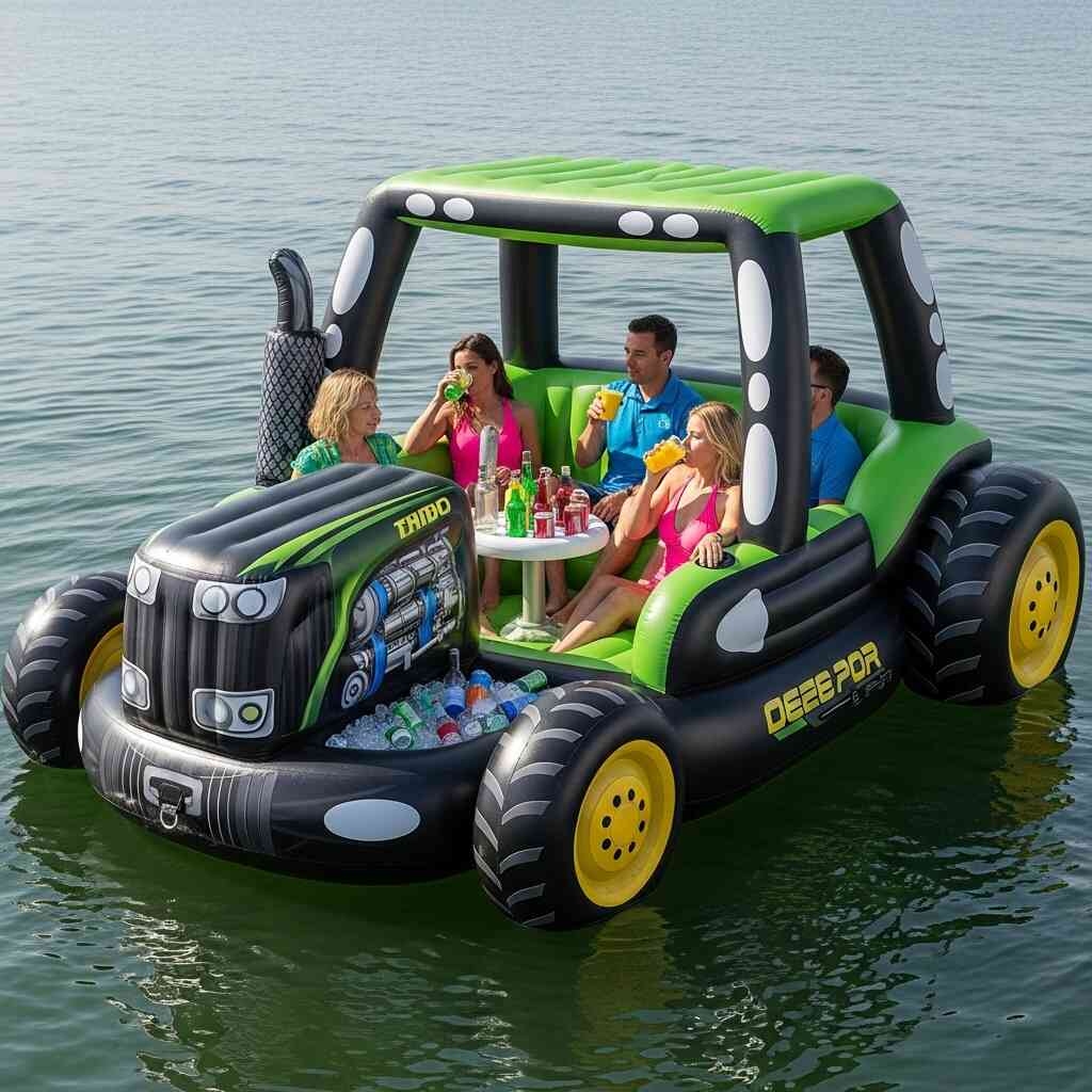 Giant Inflatable Tractor Lake Float