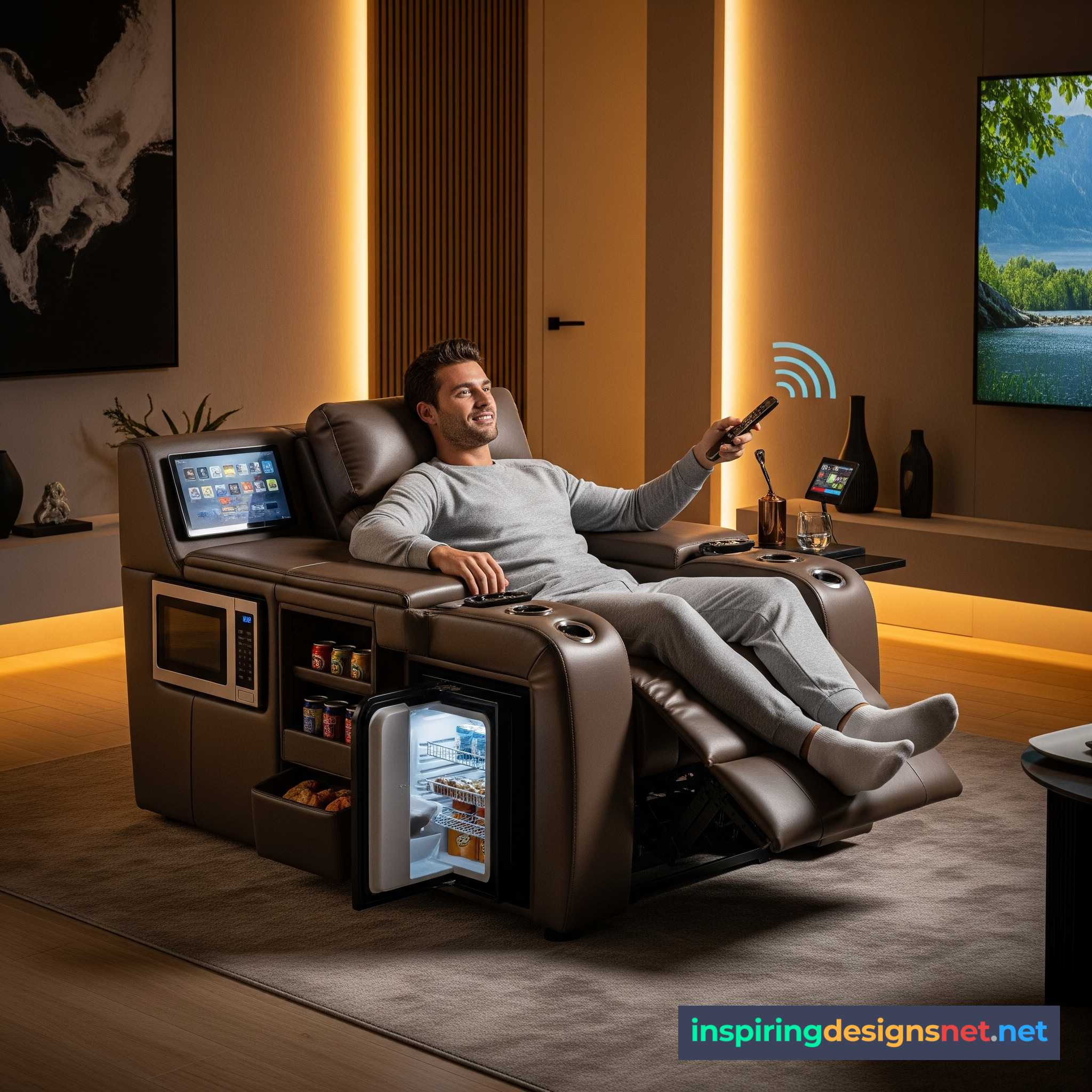 Recliners with a Built-in Kitchen