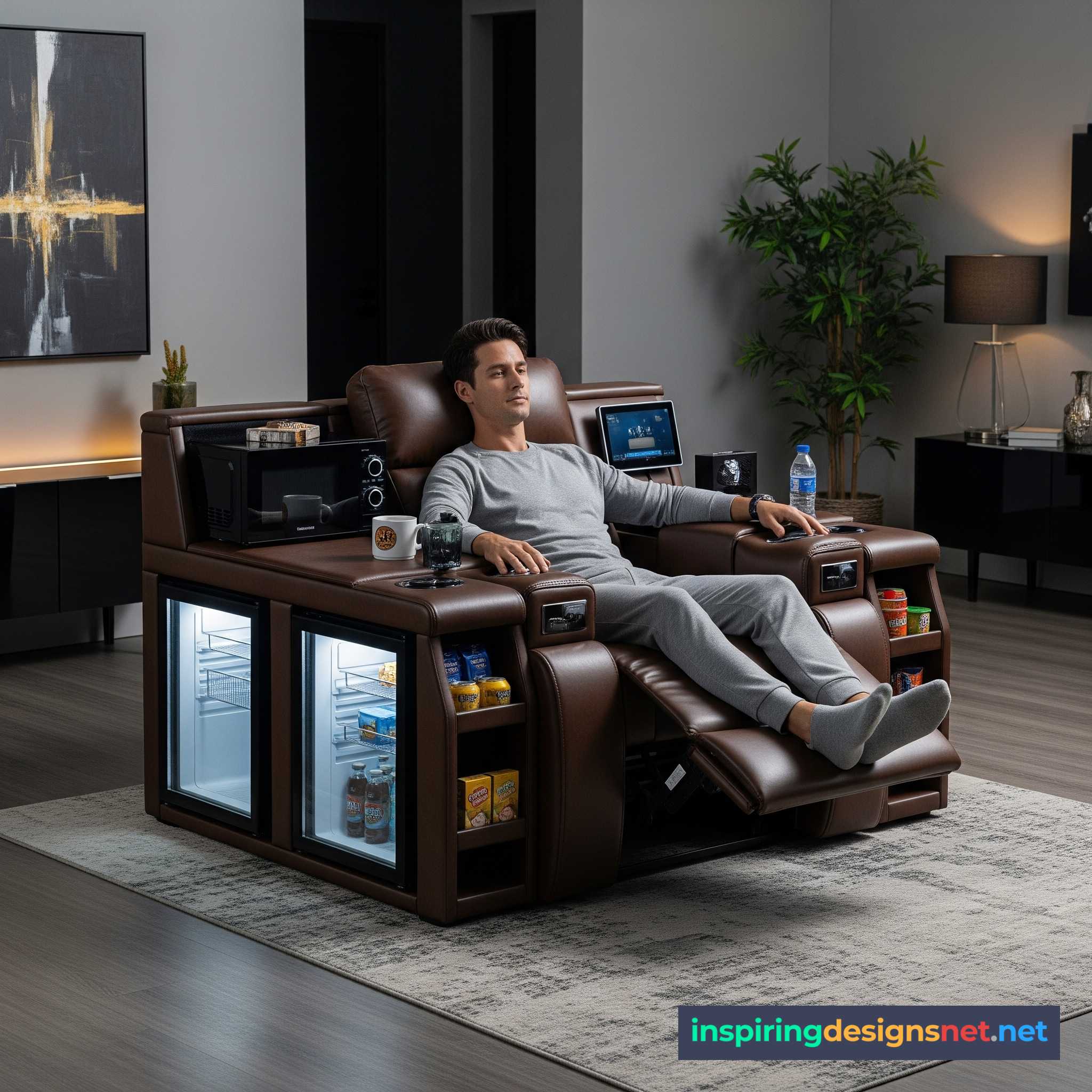 Recliners with a Built-in Kitchen