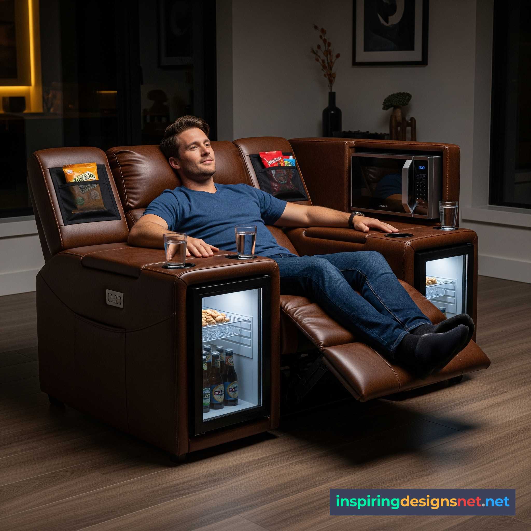 Recliners with a Built-in Kitchen