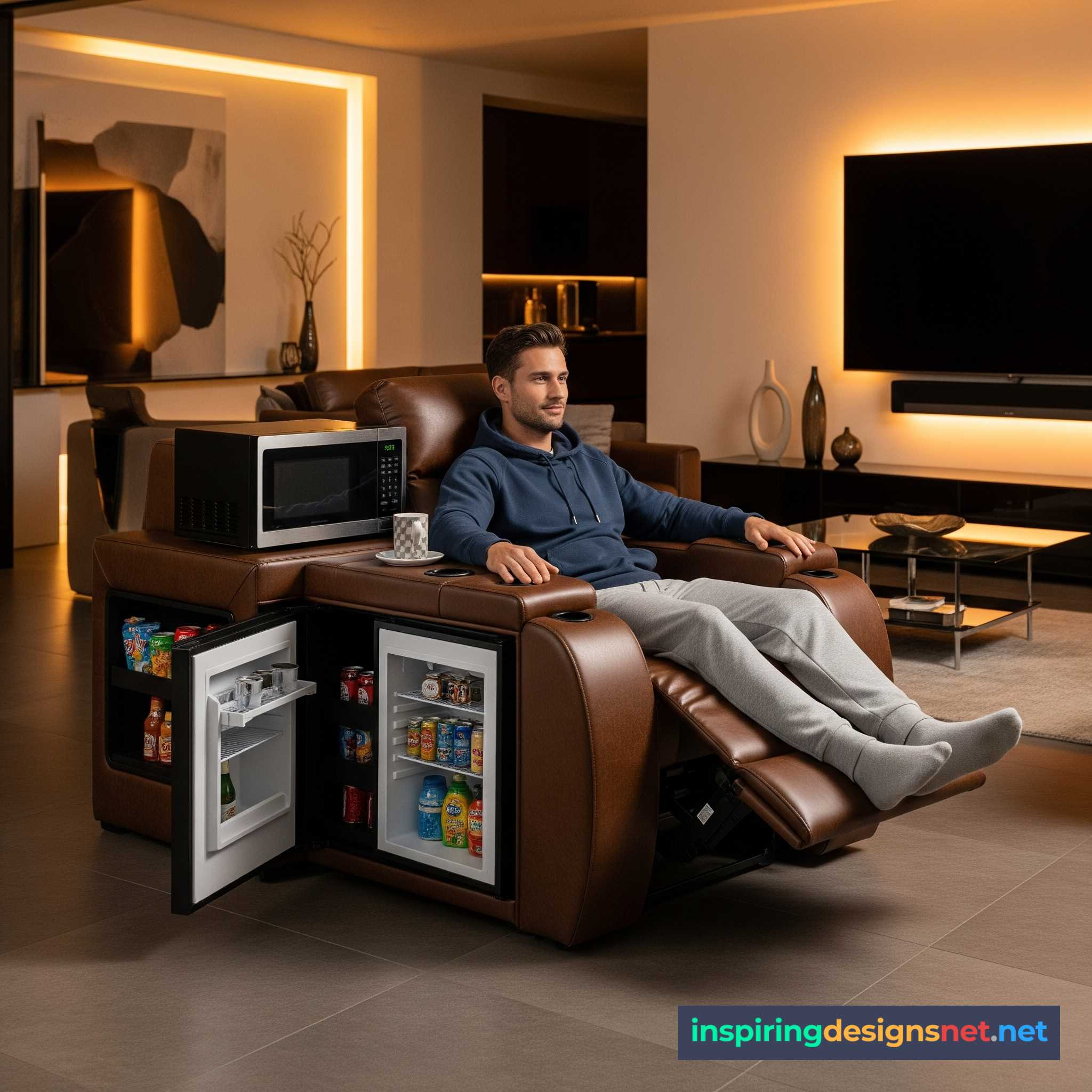 Recliners with a Built-in Kitchen
