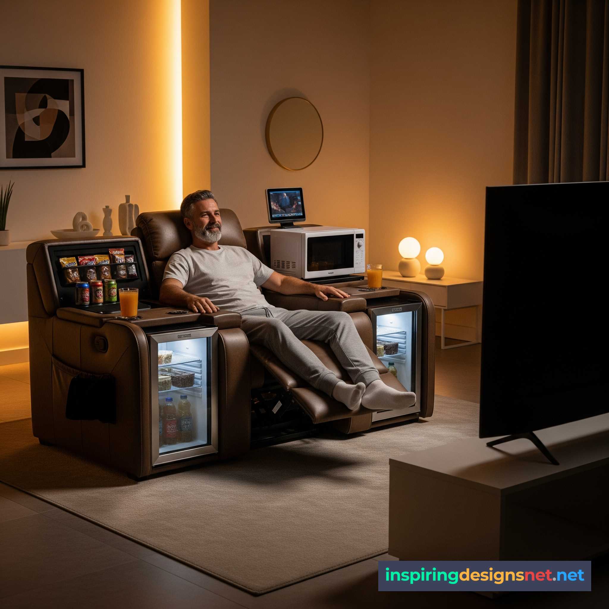 Recliners with a Built-in Kitchen