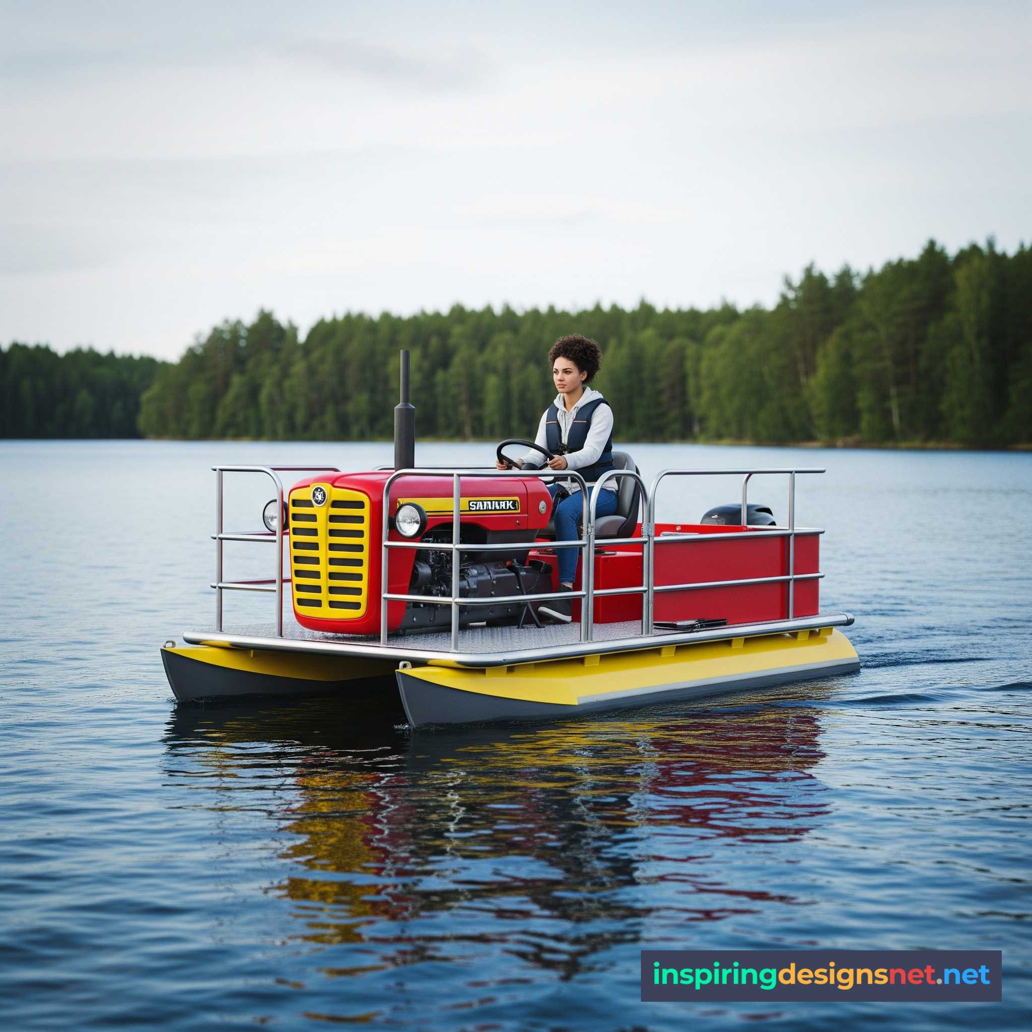 Tractor Pontoon Boats