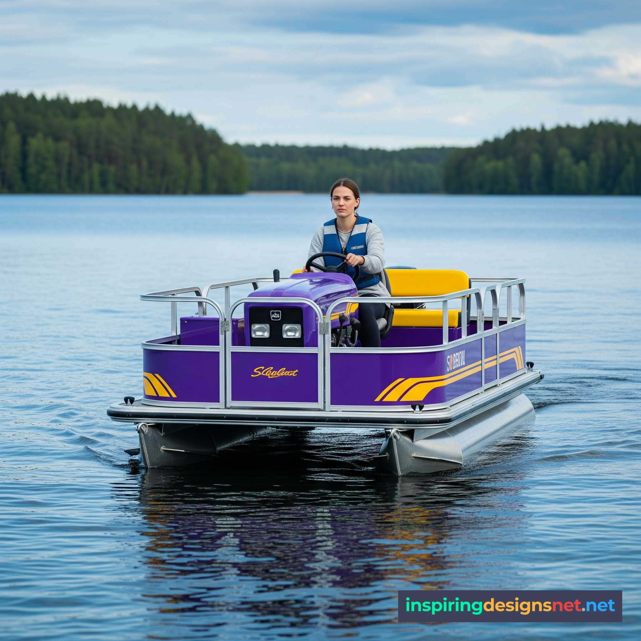 Tractor Pontoon Boats