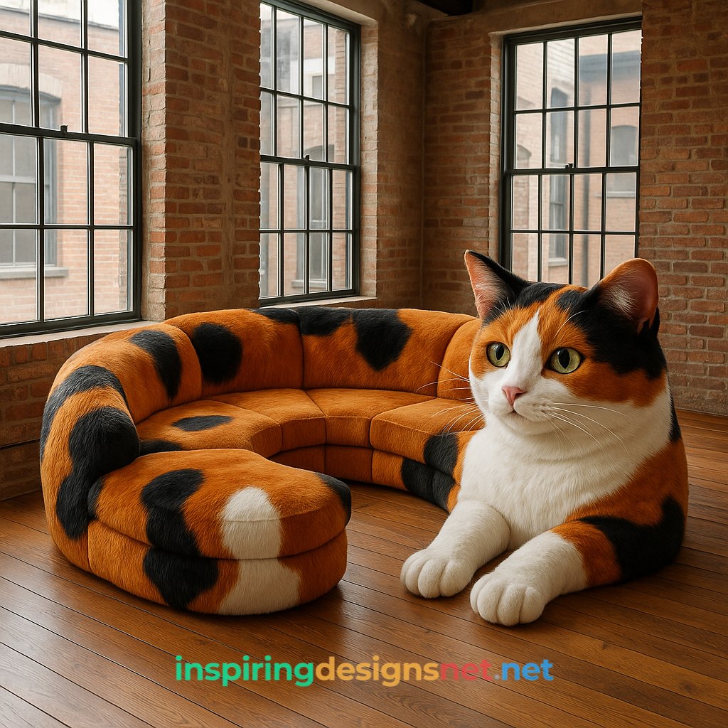 Stunning Cat Shaped Sectional Sofas