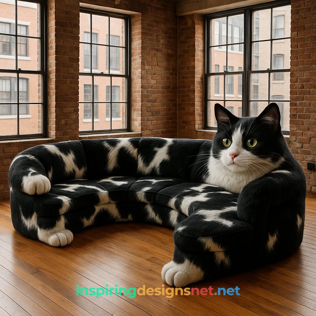 Stunning Cat Shaped Sectional Sofas