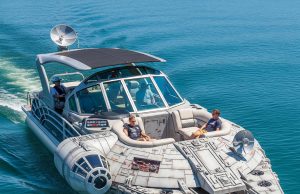 I need a Star Wars Pontoon Boat in my life immediately Star Wars Pontoon Boats